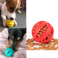 Gummi -Haustierreinigungskugeln Spielzeug Ball kauen Spielzeug Zahnreinigungskugeln Food Hundespielzeug Made in China